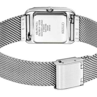 Đồng Hồ Citizen Nữ Dây Kim Loại Máy Eco-Drive EW5590-62A - Mặt Trắng (Hãng Tặng Kèm Dây Da)