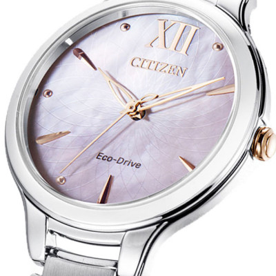 Đồng Hồ Nữ Citizen Dây Thép Không Gỉ EM0558-81Y - Mặt Xà Cừ (Sapphire)