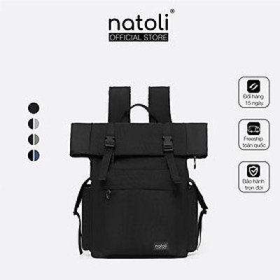 Balo Thời trang Thương Hiệu NATOLI BST FOLD BACKPACK B10 chất vải canvas kháng nước cao cấp