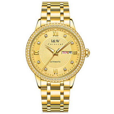 Đồng hồ nam chính hãng IW CARNIVAL IW615G-1 Kính sapphire ,chống xước ,Chống nước 50m ,Bảo hành 24 tháng,Máy cơ (Automatic),dây kim loại thép không gỉ 316L, thiết kế đơn giản dễ đeo