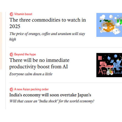 Tạp chí tiếng Anh - The World Ahead 2025 mới nhất - The Economist
