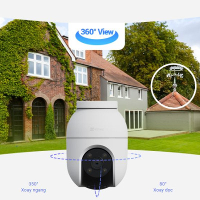 Camera Wifi Ezviz C8C 3K 5MP-4MP mẫu mới, báo động đèn còi, phát hiện người và xe - Hàng chính hãng