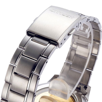 Đồng Hồ Nam Citizen Dây Thép Không Gỉ NH7520-56E - Mặt Đen (Sapphire)