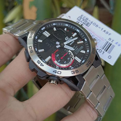 Đồng Hồ Nam Dây Thép Casio Edifice ECB-40D-1A Bluetooth | ECB-40D-1ADF Chính Hãng