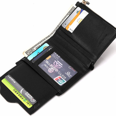 Bóp da nam BOGESI loại đứng BD153 - Màu đen