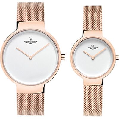 Đồng Hồ Cặp Đôi SRWATCH SG5521.1302 (28mm & 39mm) - Quartz (Pin) - Dây Kim Loại