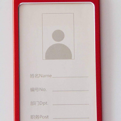 Thẻ đeo bảng tên KIM LOẠI, vỏ bao thẻ nhân viên hướng dọc, dây đeo bảng tên sinh viên văn phòng Legaxi