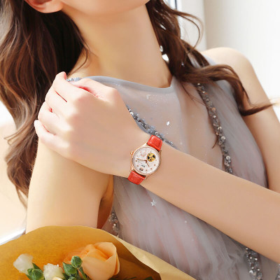 Đồng hồ nữ chính hãng IW CARNIVAL IW573G-1Kính sapphire ,chống xước ,Chống nước 30m ,Bảo hành 24 tháng,Máy cơ (Automatic),dây da cao cấp, thiết kế đơn giản dễ đeo