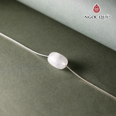 Dây chuyền đá mặt trăng 13x10mm - Ngọc Quý Gemstones