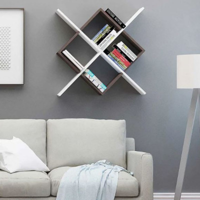 Kệ Gỗ Trang Trí Treo Tường Phá Cách Juno Sofa CTKT505 KT 79x79x19.6cm