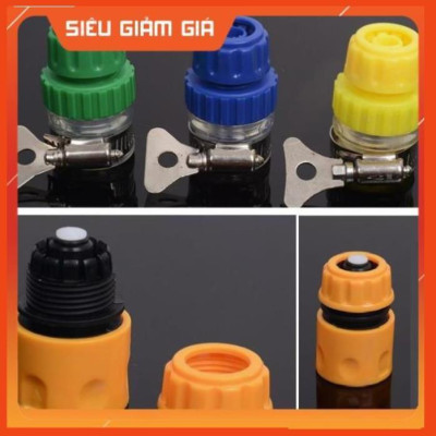 Bộ dây vòi xịt nước rửa xe, tưới cây . tăng áp 3 lần, loại 7m, 10m 206701-3 đầu đồng,cút,nối vàng +tặng móc khoá