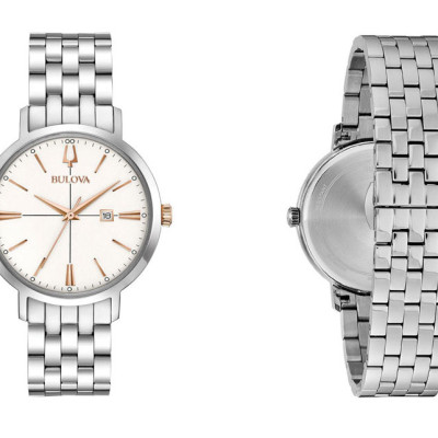 Đồng Hồ Nữ Bulova Dây Thép Không Gỉ 98M130 - Mặt Trắng