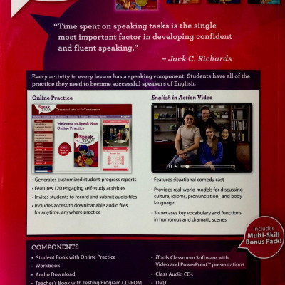 Speak Now 1 Student Book with Online Practice