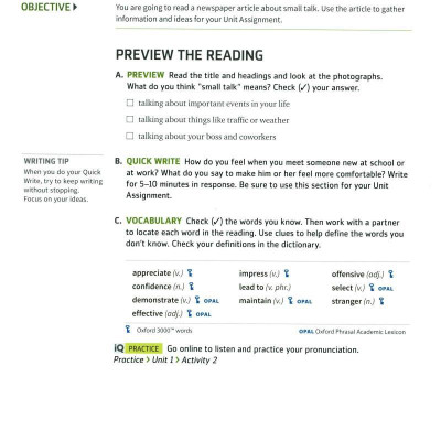 Q: Skills For Success: Level 3: Reading And Writing Student Book With iQ Online Practice - 3rd Edition
