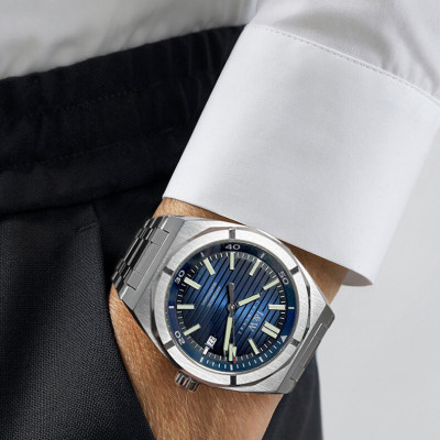 Đồng hồ nam chính hãng IW CARNIVAL IW711G-1 Kính sapphire ,chống xước ,Chống nước 50m ,Bảo hành 24 tháng,Máy cơ (Automatic),dây kim loại thép không gỉ 316L, mặt xanh thiết kế đơn giản dễ đeo