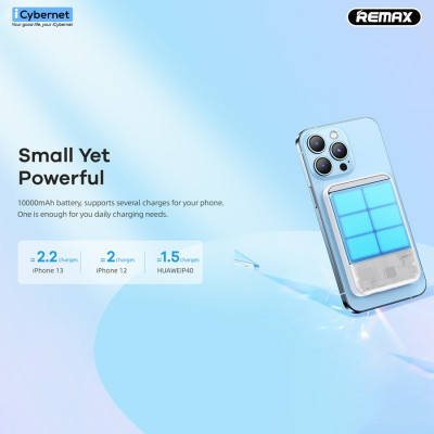 Sạc dự phòng không dây từ tính Remax RPP-65 10000mAh - Hàng chính hãng
