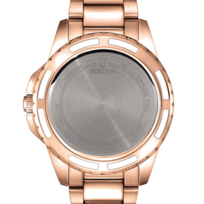 Đồng Hồ Nữ Bulova Đính Kim Cương Dây Thép Không Gỉ 98P141 - Mặt Xà Cừ