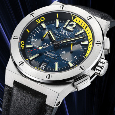 Đồng hồ nam chính hãng IW CARNIVAL IW605G-1 Kính sapphire ,chống xước ,Chống nước 30m ,Bảo hành 24 tháng,Máy điện tử(Pin),dây da cao cấp, thiết kế đơn giản dễ đeo