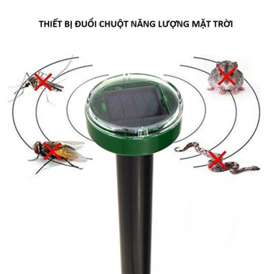 Dụng cụ đuổi chuột,gián,rắn côn trùng tự động nạp pin bằng năng lượng mặt trời hàng chất lượng cao