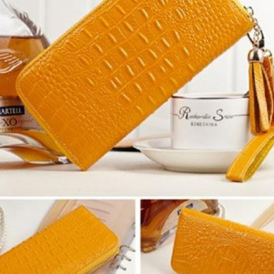 Ví nữ da bò vân cá sấu Đồ da Thành Long 204405