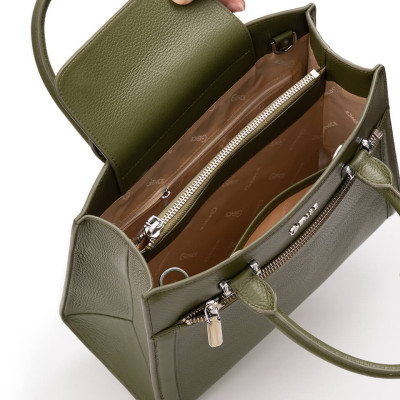 Túi xách nữ công sở Gence da bò Mill TX16 Green Bosco