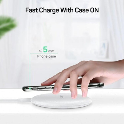 Ugreen UG60112CD186TK 10W Màu Trắng Đế sạc không dây - HÀNG CHÍNH HÃNG