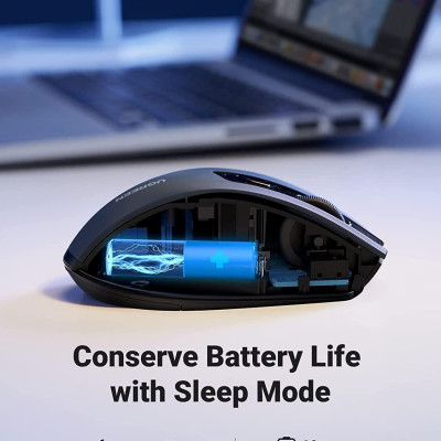 Ugreen UG90545MU006TK 4000DPI 2.4G Chuột không dây im lặng - Silent công thái học 5 cấp độ 4000 DPI 6 nút - HÀNG CHÍNH HÃNG