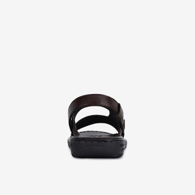 Sandal nam da bò Đông Hải quai ngang thiết kế bản to nam tính dễ phối trang phục - S1131
