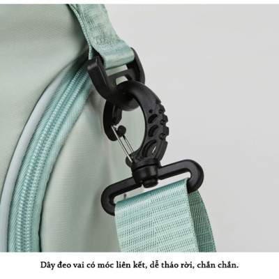 Túi Xách Du Lịch Đa Năng Cao Cấp Teement, Có Ngăn Đựng Giày Riêng Biệt, Ngăn Chống Thấm Nước - Hàng Chính Hãng