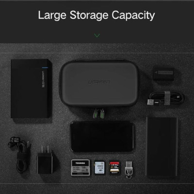 Ugreen UG40707LP128TK Màu Đen Hộp đựng ổ cứng 2.5 HDD chống sốc - HÀNG CHÍNH HÃNG