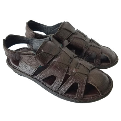 Giày Sandal Nam Bít Đầu BIGGBEN Da Bò Thật Cao Cấp SD142