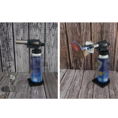 Phụ Kiện Tấm Hàn Có Giá Đỡ Gắn Súng Phun Lửa Bằng Thép Không Gỉ Chống Cháy Pudding Bbq Campingmoon