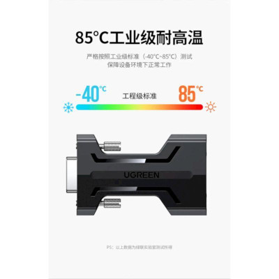 Ugreen UG80734CM363TK 1pcs Black Photoelectric Isolator Passive RS232 Serial - HÀNG CHÍNH HÃNG