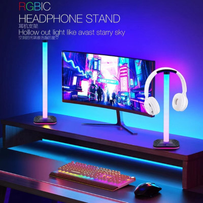Giá treo tai nghe T20 Led RGB siêu đẹp trang trí cho góc làm việc hàng nhập khẩu