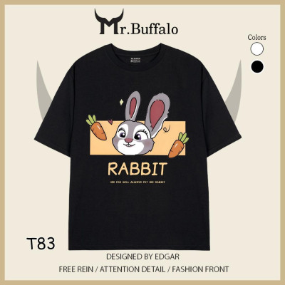 Áo đôi, cặp tay lỡ unisex zootopia Nick, judy dễ thương Mr.Buffalo