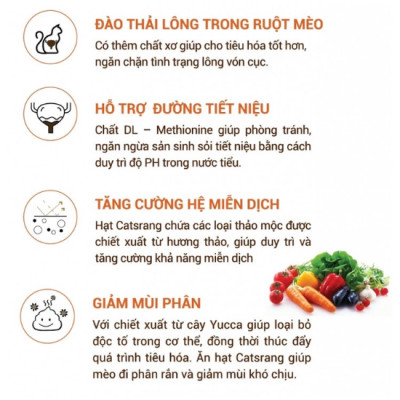 Thức ăn hạt cho mèo mọi lứa tuổi Catsrang