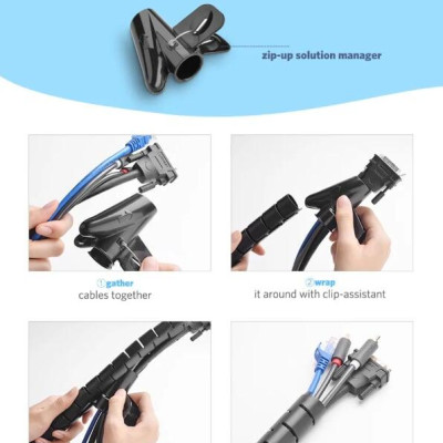 Ugreen UG30819LP121TK 3M màu Đen Dây ống xoắn PE bảo vệ cáp cao cấp - HÀNG CHÍNH HÃNG