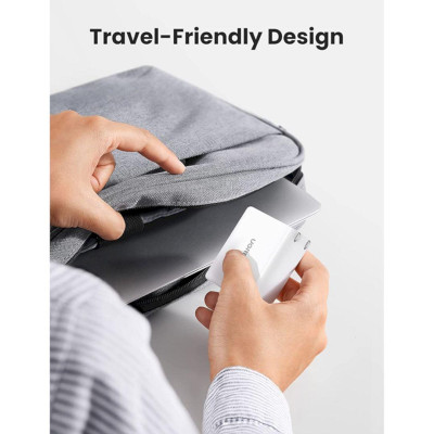 Ugreen UG10343CD243TK 40W 2 Port Màu Trắng Bộ sạc nhanh 2 cổng USB-C chân cắm tròn EU - HÀNG CHÍNH HÃNG