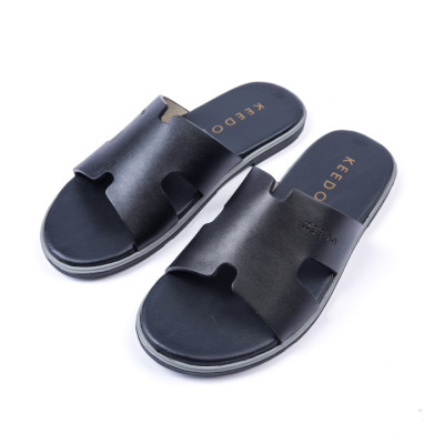 Dép da nam chữ H cao cấp KEEDO PK018