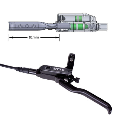 Bộ phanh trước ZTTO M840 cho xe đạp hợp kim nhôm gồm 4 Piston Thủy lực MTB an toàn chắc chắn