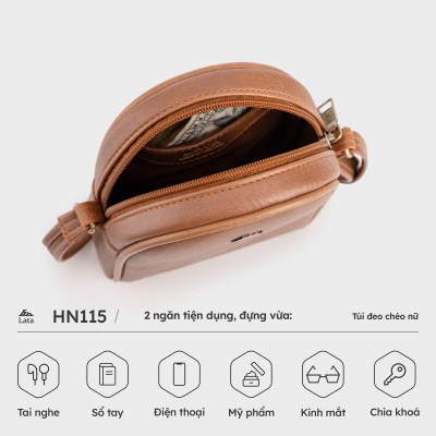 Túi Lata ( Thời trang nữ đựng điện thoại mini - Túi đeo chéo da HN115 )