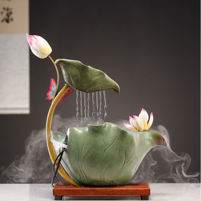 Thác Nước Phong Thủy Hoa Sen Hồ Điệp_ Hàng chính hãng