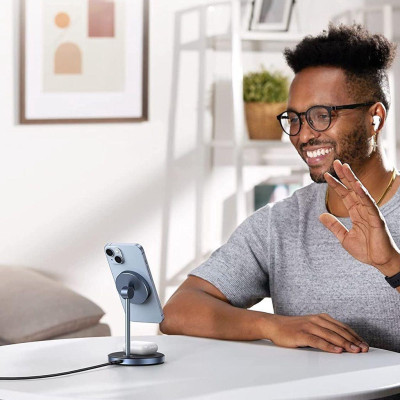 Ugreen UG90668CD317TK 20W MagSafe cho Iphone + air pod Bộ sạc hit từ tính không dây 2 trong 1 Màu Đen - HÀNG CHÍNH HÃNG