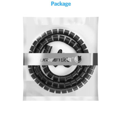 Ugreen UG30819LP121TK 3M màu Đen Dây ống xoắn PE bảo vệ cáp cao cấp - HÀNG CHÍNH HÃNG