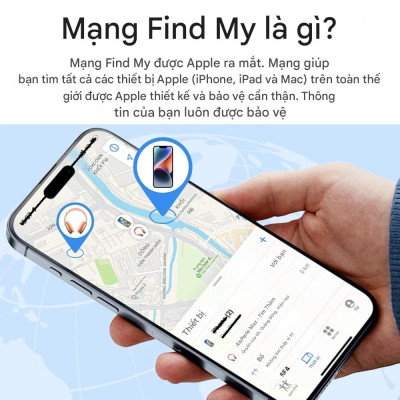 Định vị GPS Hoco E94 chống thất lạc đồ vật hành lý, định vị toàn cầu sử dụng cho iOS - Hàng chính hãng