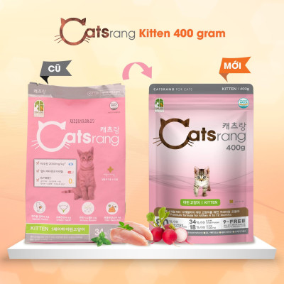 [ 1.5KG/ 400G ] Thức ăn hạt cho mèo con CATSRANG KITTEN