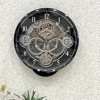 Đồng hồ treo tường Nhật Bản Rhythm Magic Motion 4MH886WD02 – Kt 39.0 x 41.0 x 8.6cm. Dùng PIN.