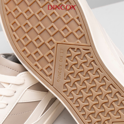 New Arrivals | Giày Da Sneaker Nam Nữ DC39 LATTE LOVE DINCOX Shoes Đế Bằng - Microfiber Leather