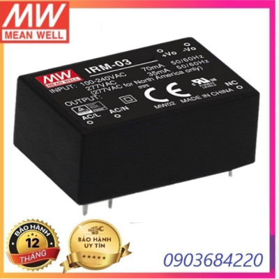 Nguồn Meanwell IRM-03-12 Hàng nhập khẩu