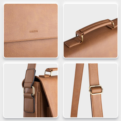 Túi Trita ( Thời trang nam nắp gập phối quai trên - Túi đeo chéo da RTN8 )